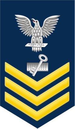 Navy Gold E-6 Disbursing Clerk DK Decal Sticker