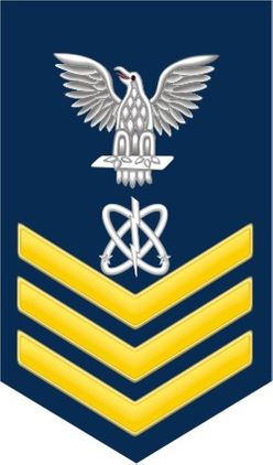 Navy Gold E-6 Electronics Warfare Technician EW Decal Sticker