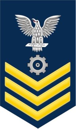 Navy Gold E-6 Engineman EN Decal Sticker