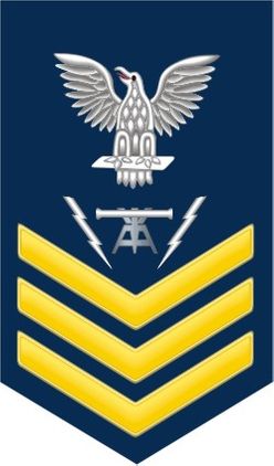 Navy Gold E-6 Fire Controlman FC Decal Sticker