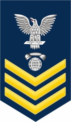 Navy Gold E-6 Interior Communications Technician IC Decal Sticker