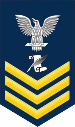 Navy Gold E-6 Journalist JO Decal Sticker