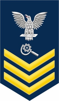 Navy Gold E-6 Machinery Repairman MR Decal Sticker