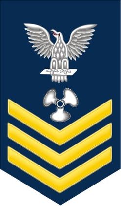 Navy Gold E-6 Machinist's Mate MM Decal Sticker