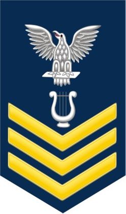 Navy Gold E-6 Musician MU Decal Sticker
