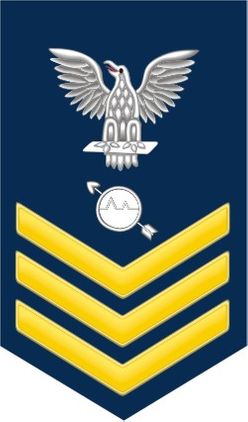 Navy Gold E-6 Operations Specialist OS Decal Sticker