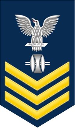 Navy Gold E-6 Opticalman OP Decal Sticker