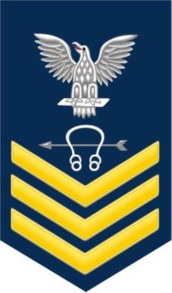 Navy Gold E-6 Sonar Technician ST Decal Sticker