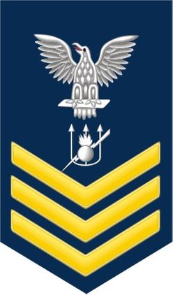 Navy Gold E-6 Weapons Technician WT Decal Sticker