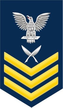 Navy Gold E-6 Yeoman YN Decal Sticker
