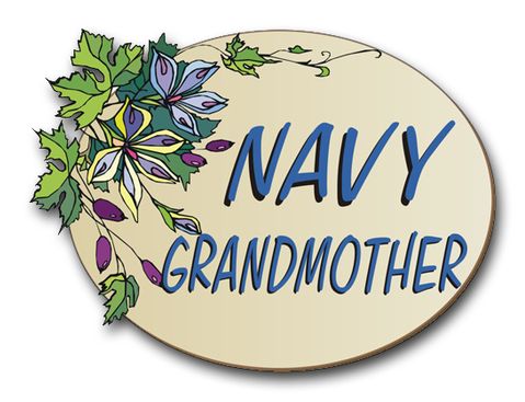 Navy Grandmother  Pride Vinyl Transfer  Decal