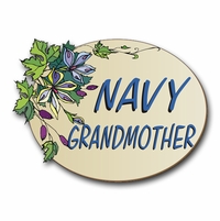 Navy Grandmother Pride Vinyl Transfer Decals And Bumper Stickers Thumbnail Illustration