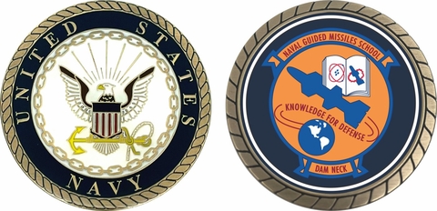 Navy Guided Missiles School Challenge Coin