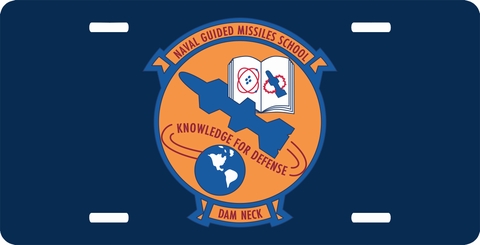 Navy Guided Missiles School License Plate
