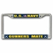 Navy Gunners Mate GM Chrome License Plate Frame