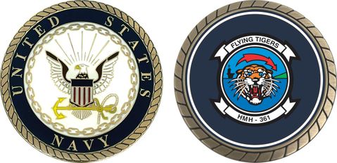 Navy HMH-361 Squadron Challenge Coin