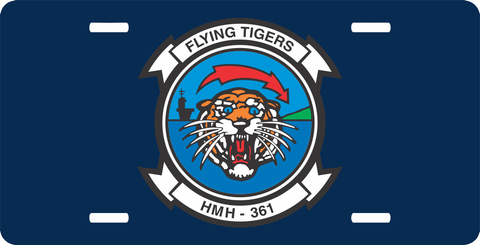 Navy HMH-361 Squadron License Plate