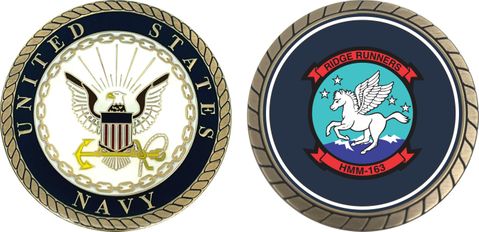 Navy HMM-163 Squadron Challenge Coin