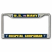 Navy Hospital Corpsman HM Chrome License Plate Frame