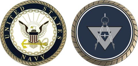 Navy Illustrator Draftsman Challenge Coin