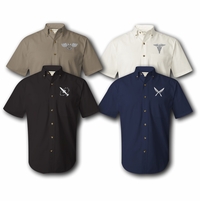 Navy Insignia Button Down Shirts Thumbnail Illustration