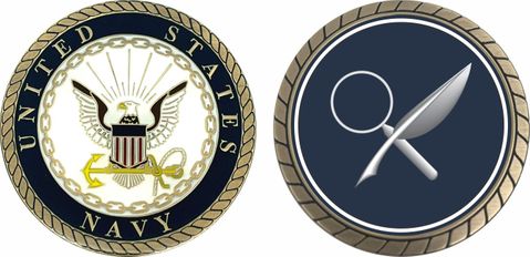 Navy Intelligence Specialist Challenge Coin