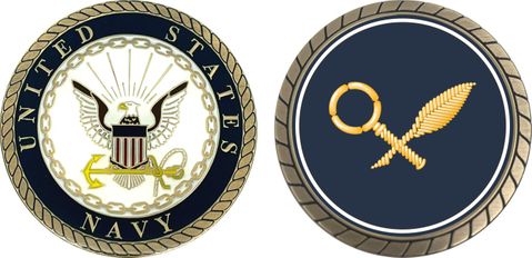 Navy Intelligence Technician Challenge Coin