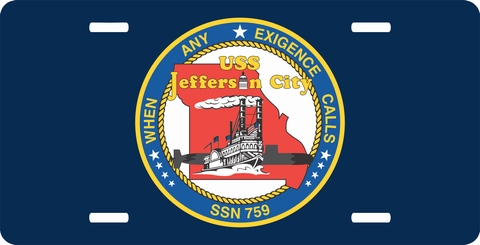 Navy Jefferson City SSN-759 License Plate