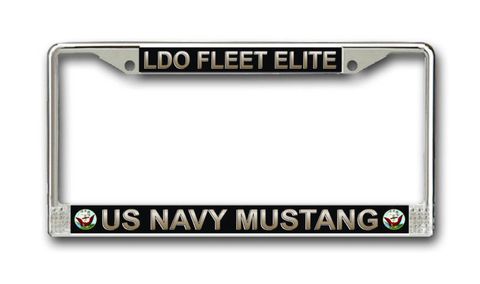 Navy LDO Fleet Elite License Plate Frame