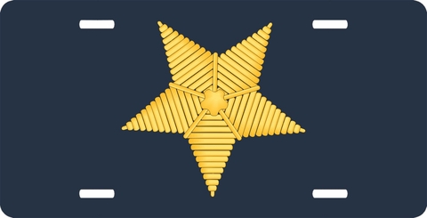 Navy Line Corps Star License Plate