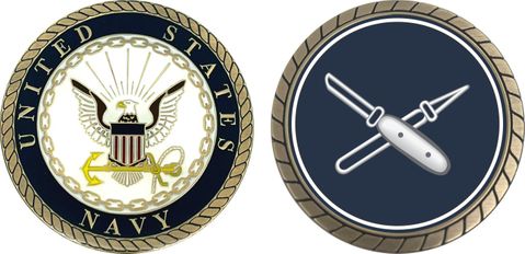 Navy Lithographer Challenge Coin