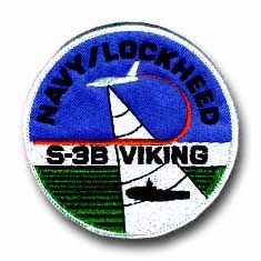Navy Lockeed S-3B Viking 4" Military Patch