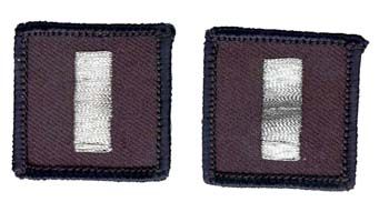 Navy LTJG O-2 Rank Insignia Collar Device (pair) Patch