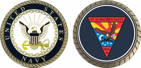 Navy MAG-36 Challenge Coin