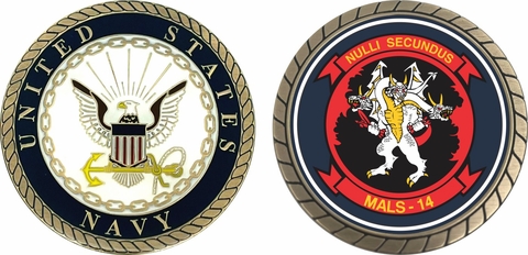 Navy MALS-14 Challenge Coin
