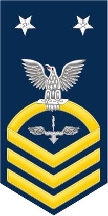 Navy Master Chief Gold E-9 Aviation Antisubmarine War Technician AX Decal Sticker