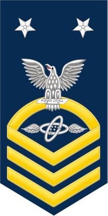 Navy Master Chief Gold E-9 Aviation Electronics Technician AT Decal Sticker