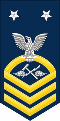 Navy Master Chief Gold E-9 Aviation Support Equipment Tech AS Decal Sticker