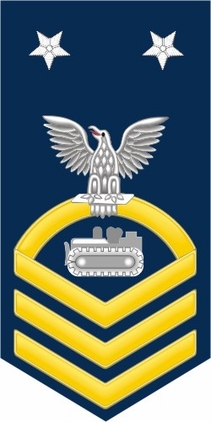 Navy Master Chief Gold E-9 Equipment Operator Decal Sticker