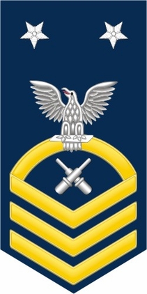 Navy Master Chief Gold E-9 Gunner's Mate GM Decal Sticker