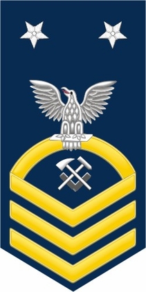 Navy Master Chief Gold E-9 Hull Maintenance Technician HT Decal Sticker