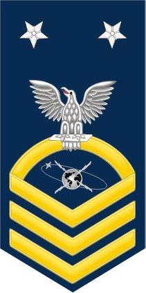 Navy Master Chief Gold E-9 Mass Communications MC Decal Sticker