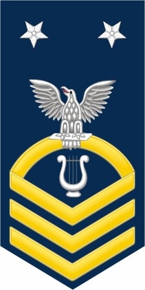 Navy Master Chief Gold E-9 Musician MU Decal Sticker