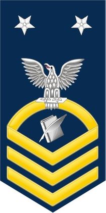 Navy Master Chief Gold E-9 Personnelman PS Decal Sticker