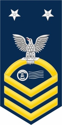 Navy Master Chief Gold E-9 Postal Clerk PC Decal Sticker