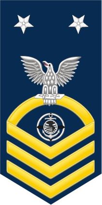 Navy Master Chief Gold E-9 Religious Program RP Decal Sticker