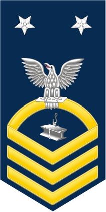 Navy Master Chief Gold E-9 Steelworkers SW Decal Sticker