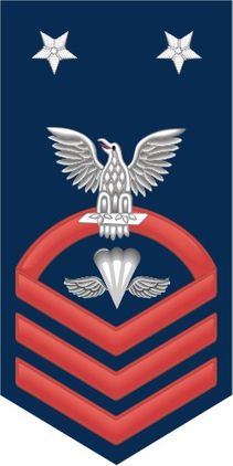 Navy Master Chief Red E-9 Aircrew Survival Equipmentman PR Decal Sticker