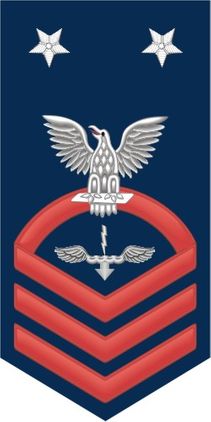 Navy Master Chief Red E-9 Aviation Antisubmarine War Technician AX Decal Sticker