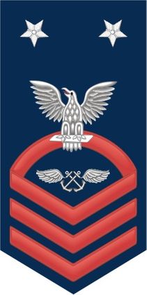 Navy Master Chief Red E-9 Aviation Boatswain's Mate AB Decal Sticker
